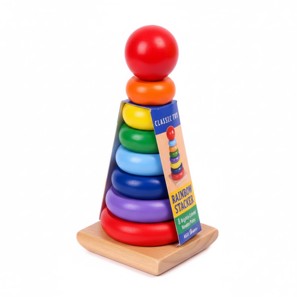 Wooden Rainbow Stacker
