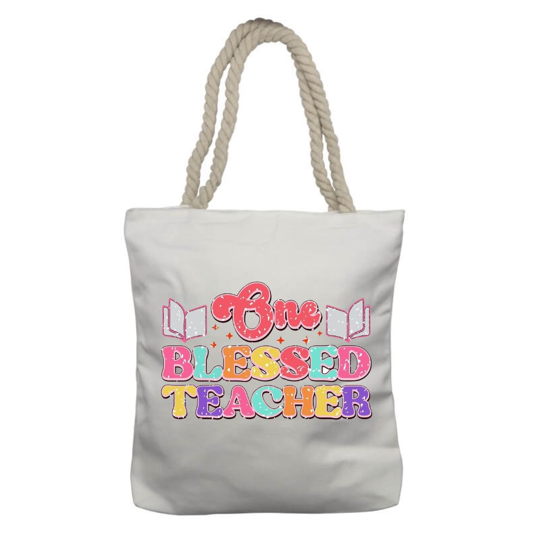 Personalised Teacher-Themed Rope Bag