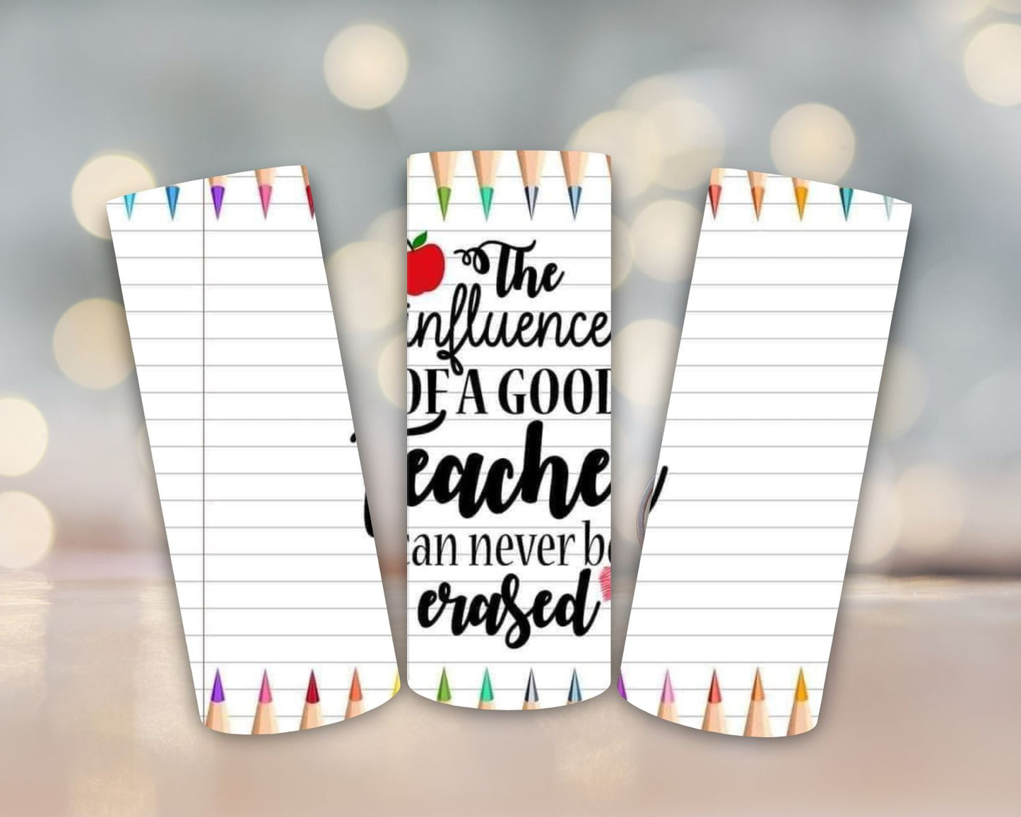 Personalised Stainless Steel Teacher-Themed Drinking Tumbler