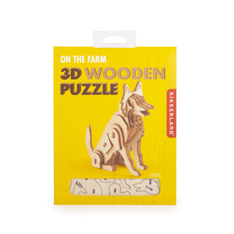 3D Wooden Puzzle - Dog
