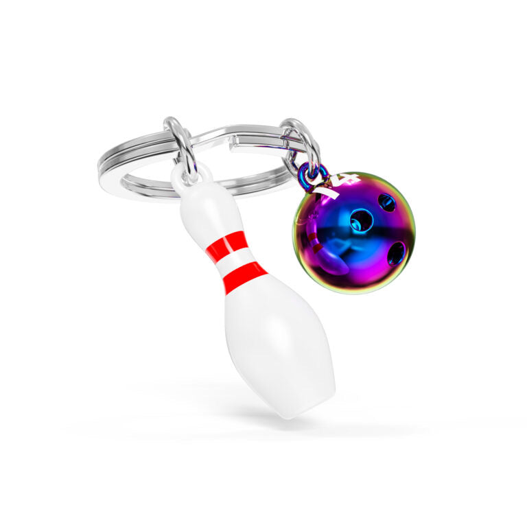 Stainless Steel Keyring - Bowling