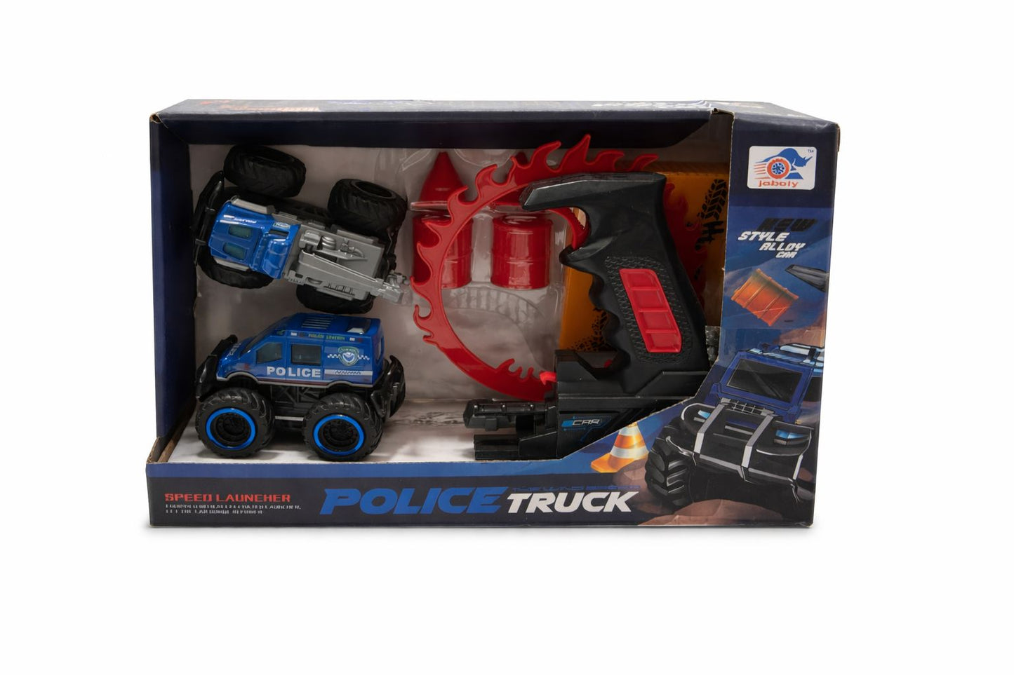 Police Truck Speed Launcher Stunt Playset
