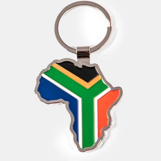 South African Flag Continent Keyring