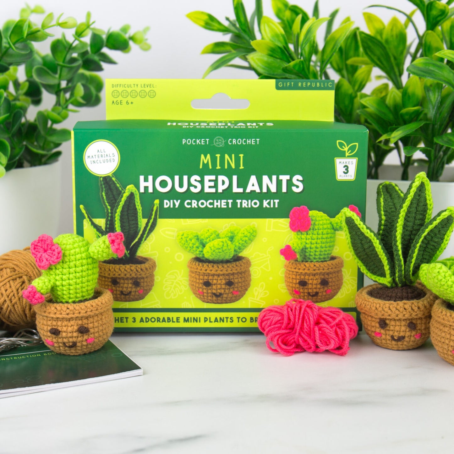 Mini Houseplants Crochet Kit