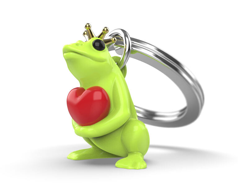 Stainless Steel Keyring - Prince Frog