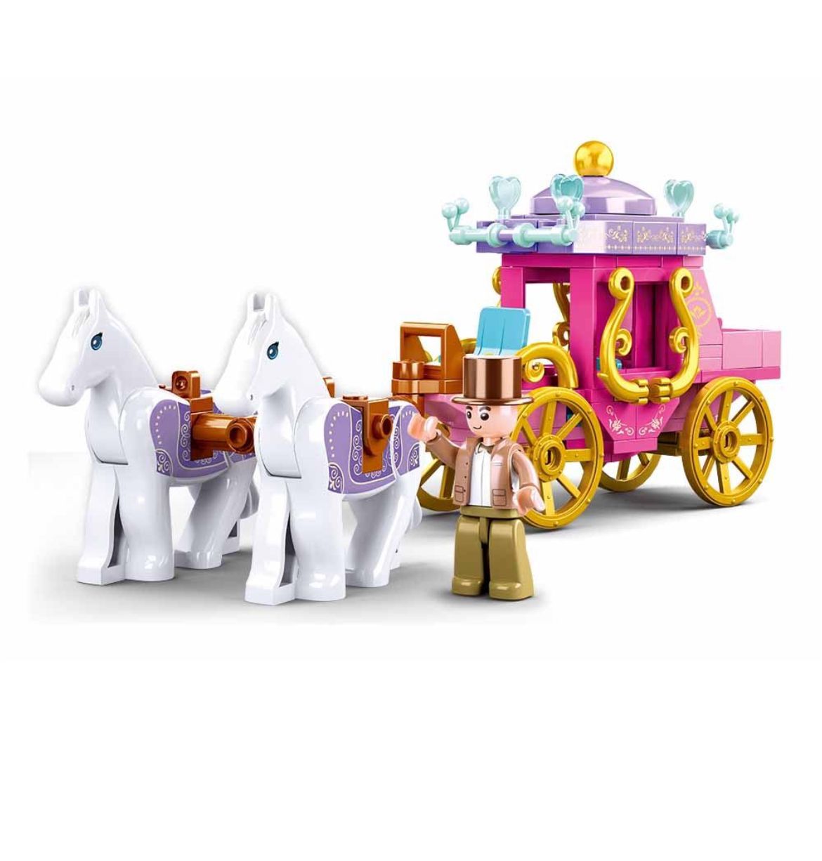 Horse Carriage Building Blocks Set (139 Pieces)