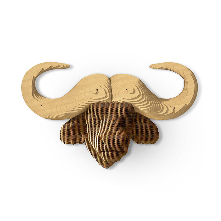 3D Wall Mountable Buffalo Cardboard Structure Puzzle