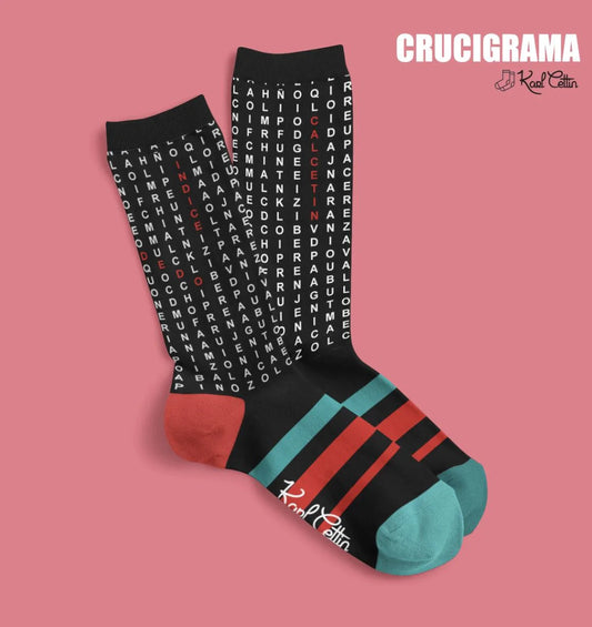 Fisura Crossword Novelty Socks