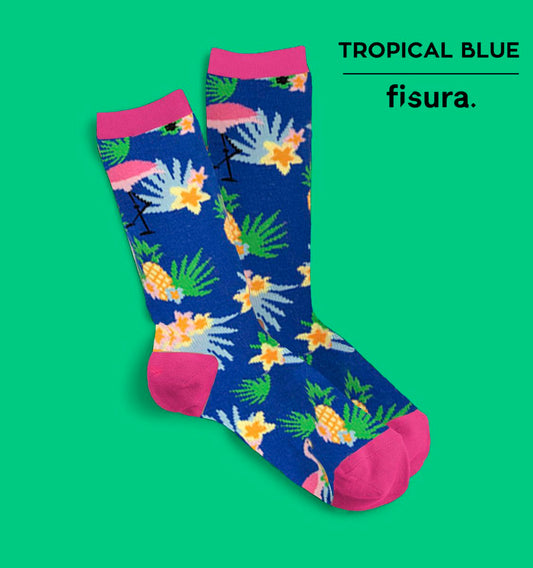 Fisura Tropical Blue Novelty Socks