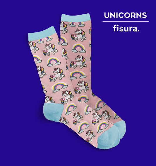 Fisura Unicorn & Rainbows Novelty Socks
