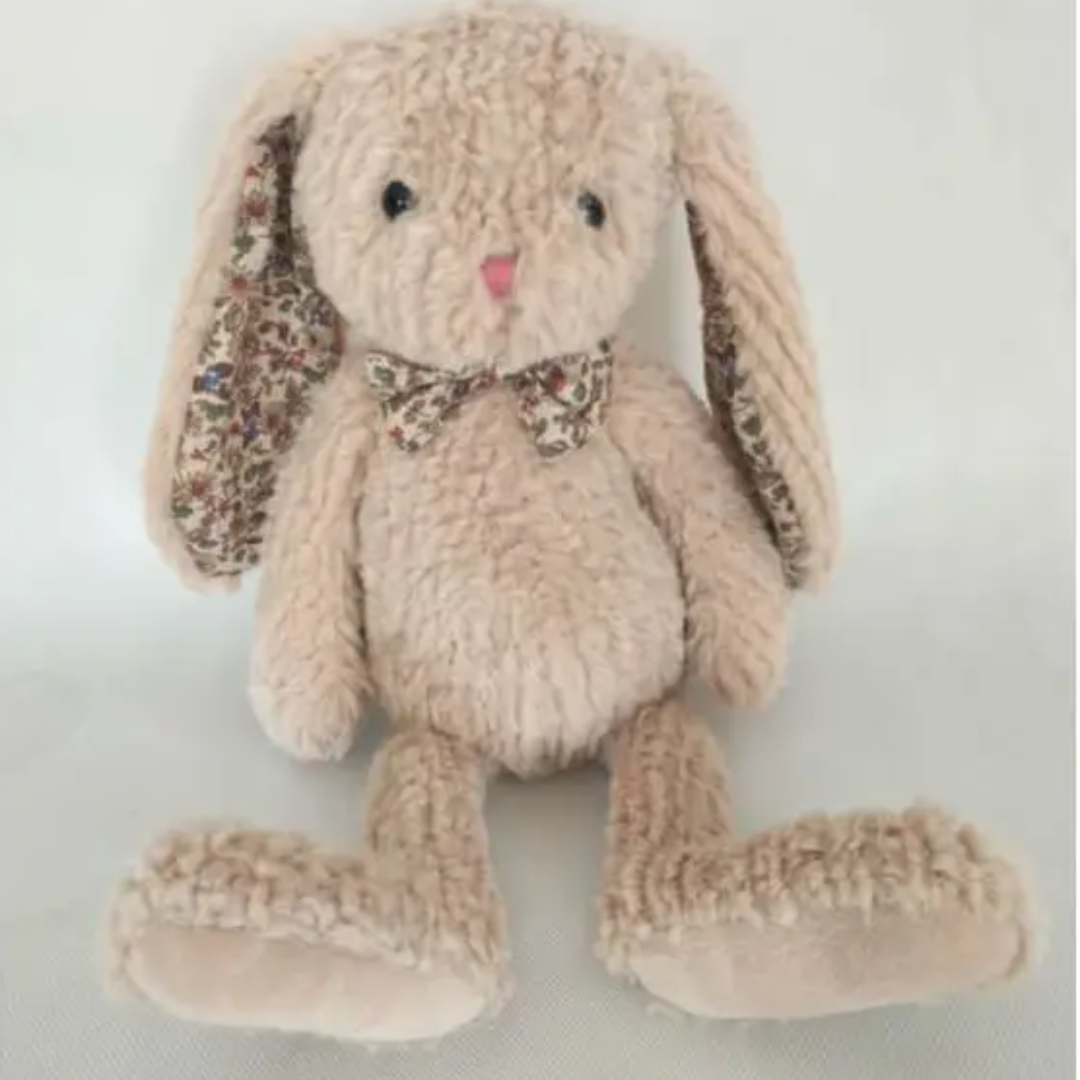 Stuffed Rabbit Long Ears Floral Long Ear Plush Bunny (33cm) – Oh My Gifts! Online Gift Emporium