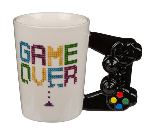 Game Over Coffee Mug - with Game Controller Handle