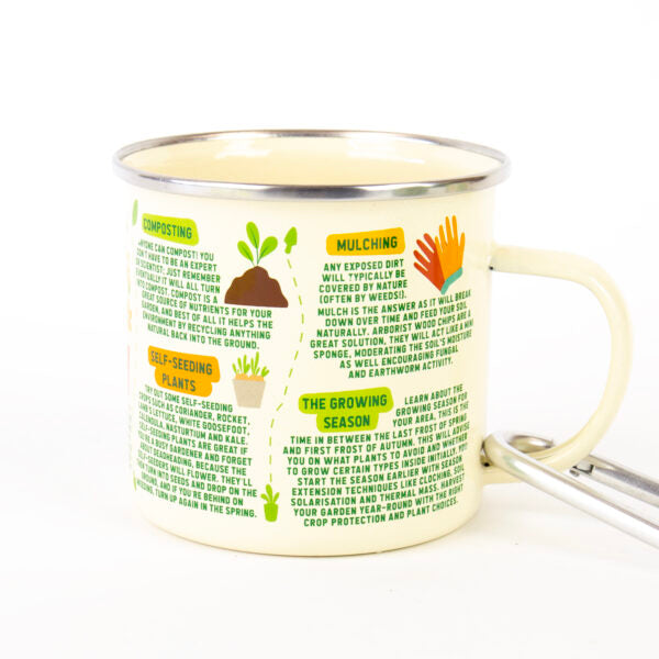 Gardening Guide Enamel Mug