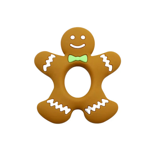 Gingerbread Man Silicone Teether
