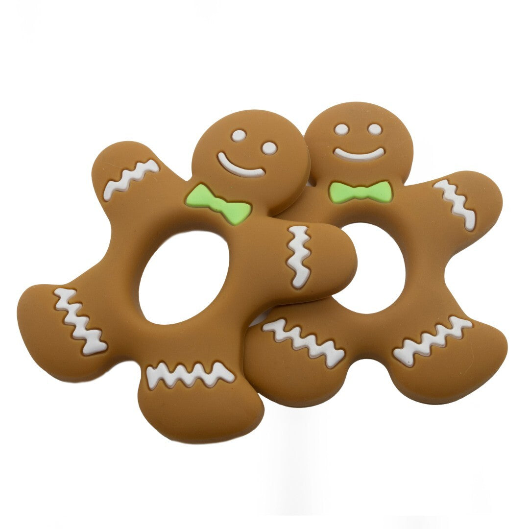 Gingerbread Man Silicone Teether