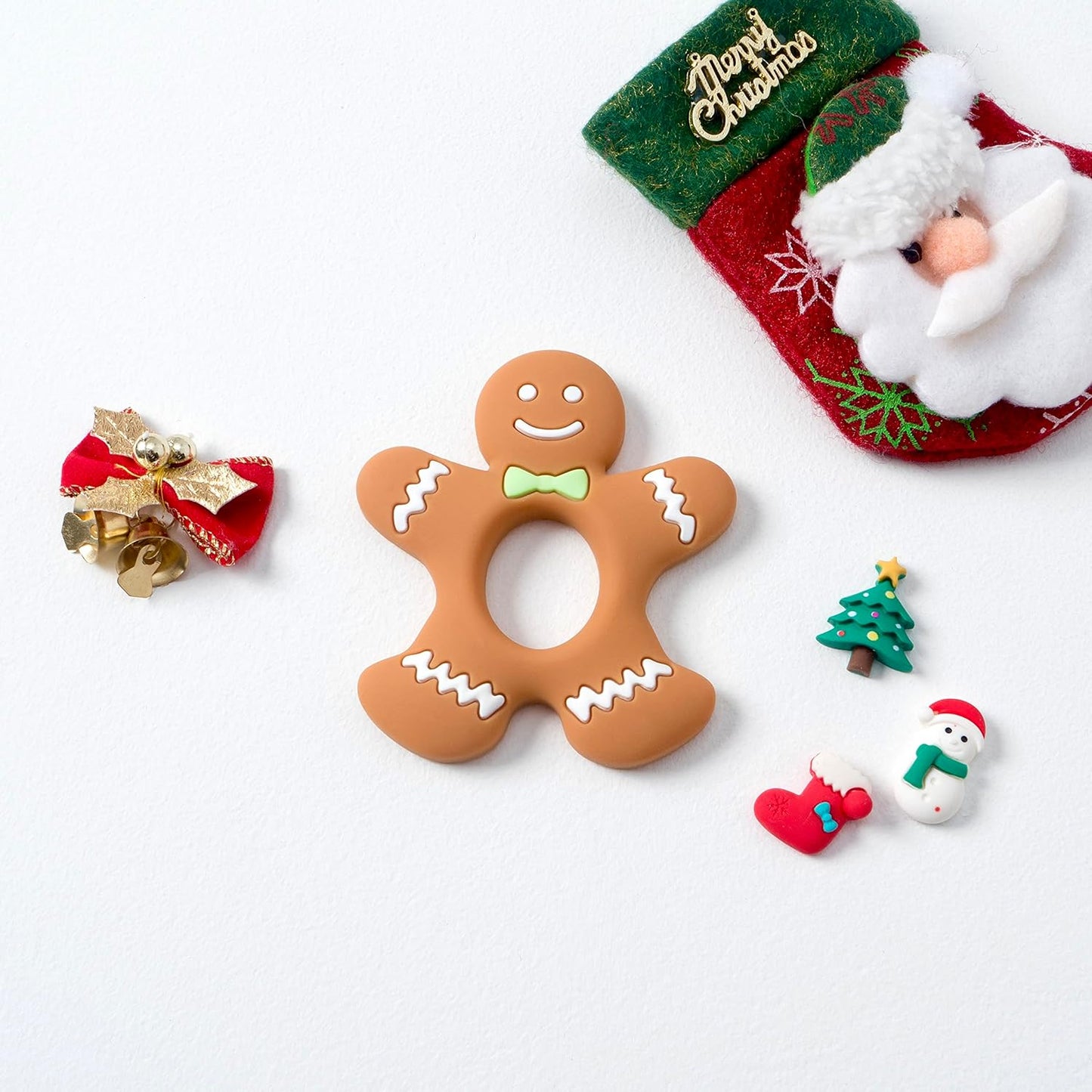 Gingerbread Man Silicone Teether