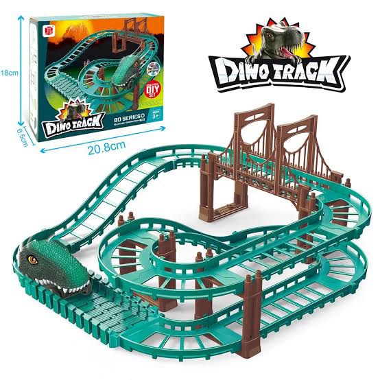 DIY Battery-Powered Dinosaur Track Set