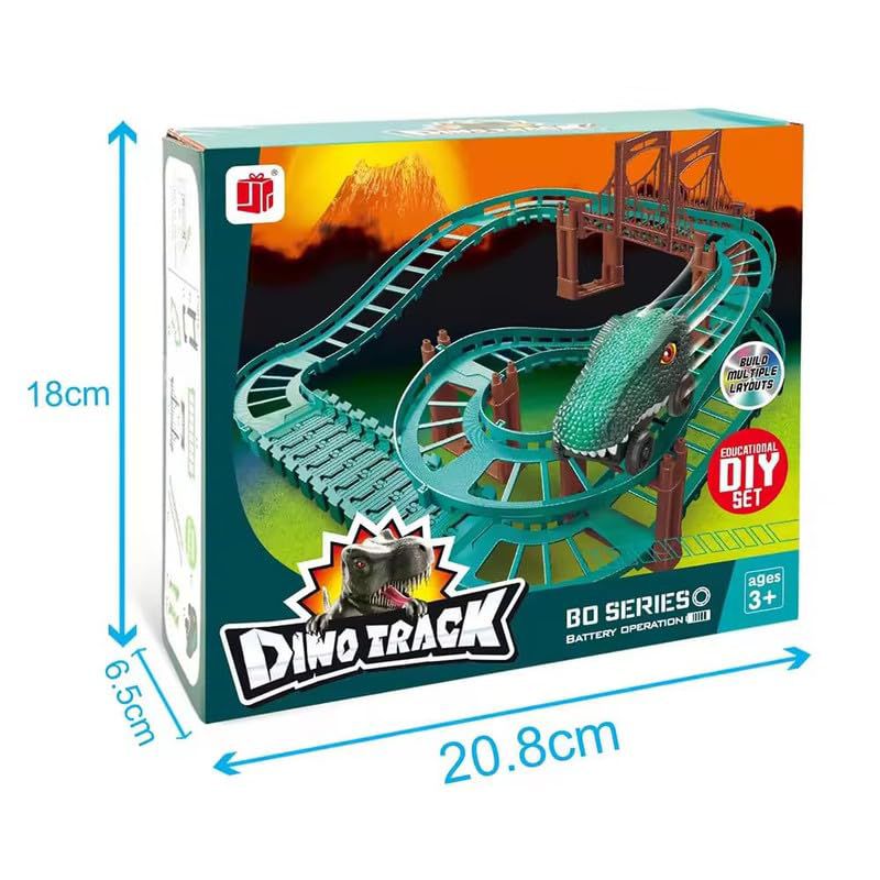 DIY Battery-Powered Dinosaur Track Set
