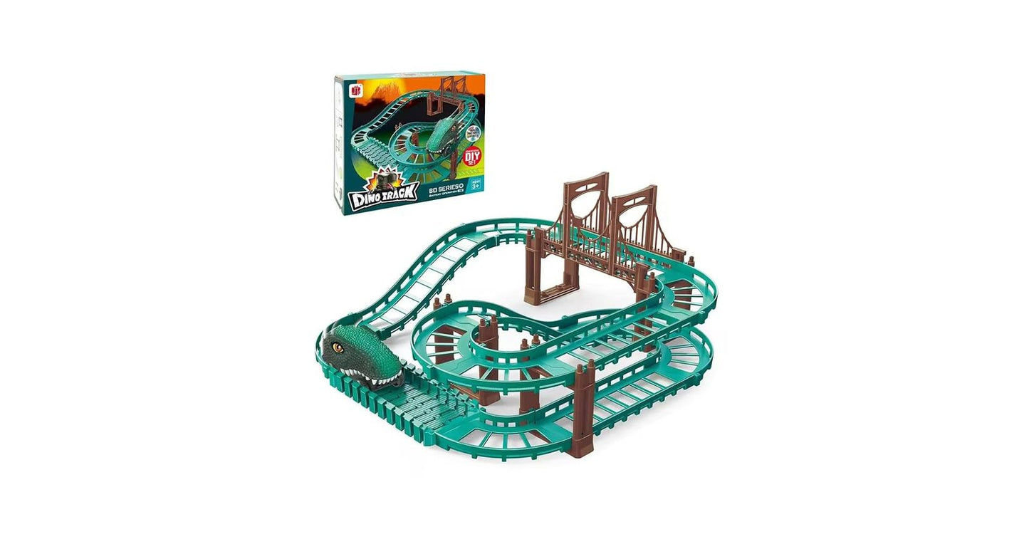 DIY Battery-Powered Dinosaur Track Set