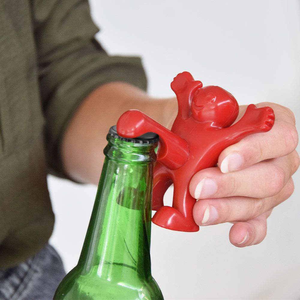 Happy Man Corkscrew, Bottle Opener & Wine Stopper Set
