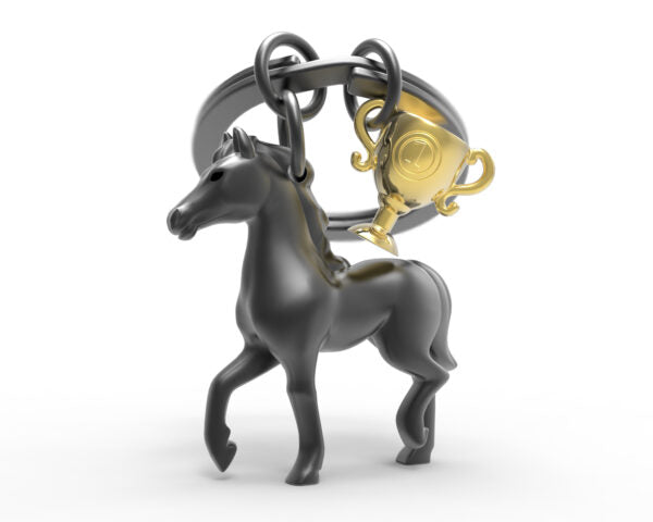 Stainless Steel Keyring - Horse