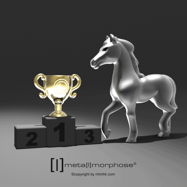 Stainless Steel Keyring - Horse