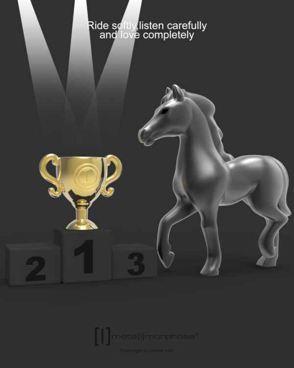 Stainless Steel Keyring - Horse