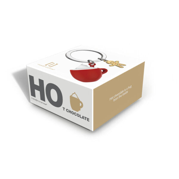 Stainless Steel Keyring - Hot Chocolate