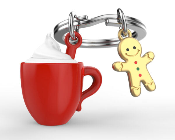 Stainless Steel Keyring - Hot Chocolate