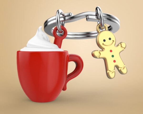 Stainless Steel Keyring - Hot Chocolate