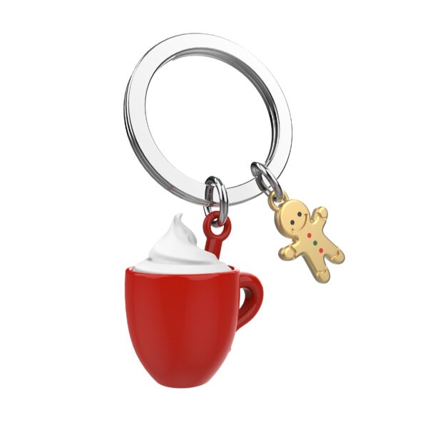 Stainless Steel Keyring - Hot Chocolate