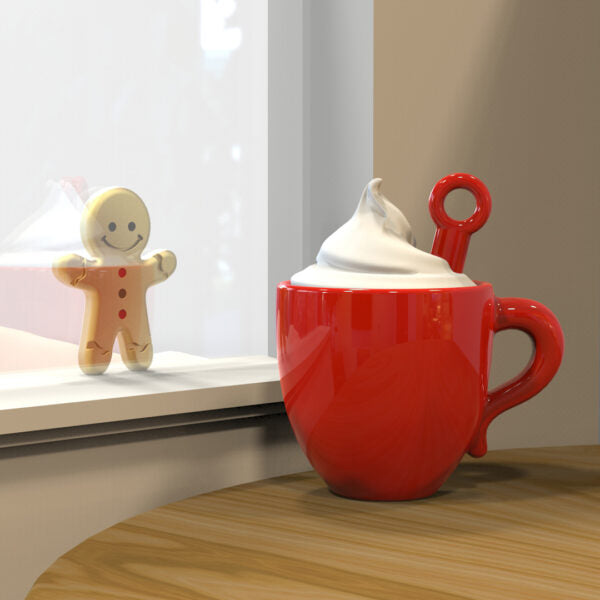 Stainless Steel Keyring - Hot Chocolate