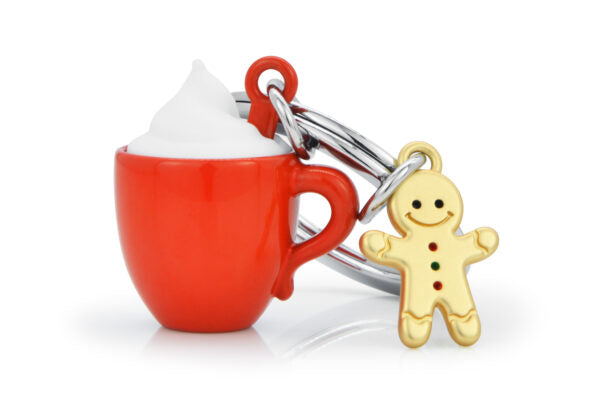 Stainless Steel Keyring - Hot Chocolate