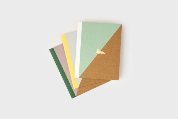 Kraft Cat Notebooks (Set of 3)