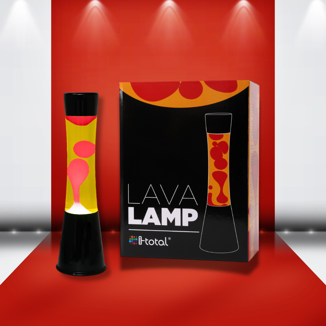 Lava Lamp (Yellow Liquid & Red Wax)