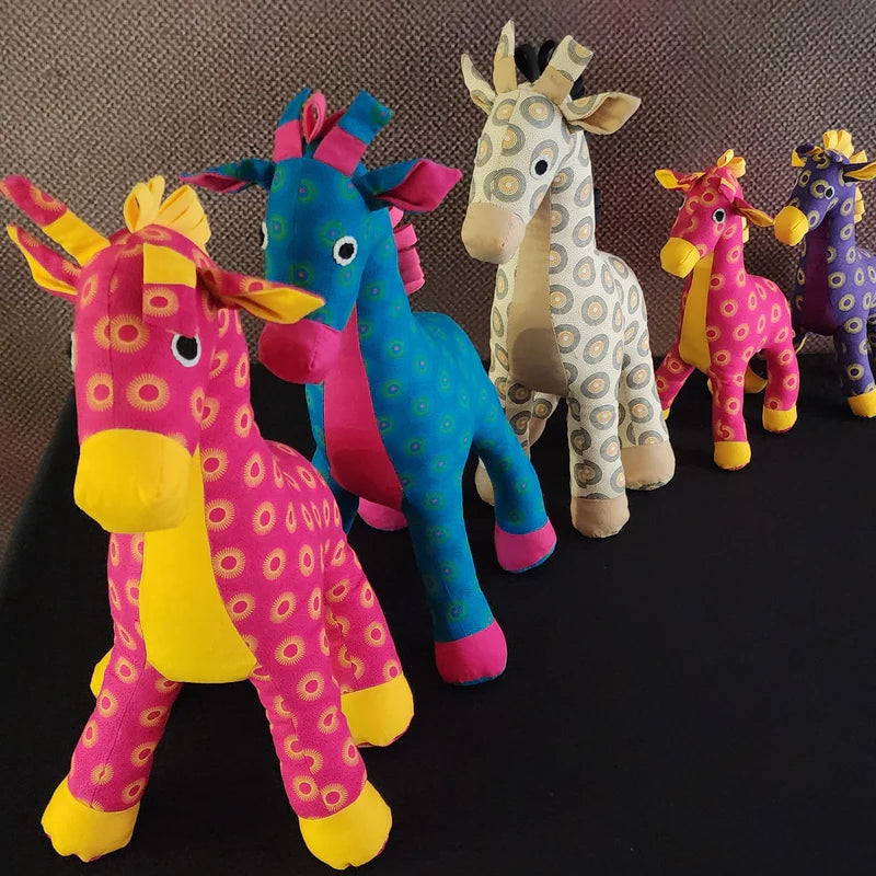 Lily Giraffe Shweshwe Soft Toy