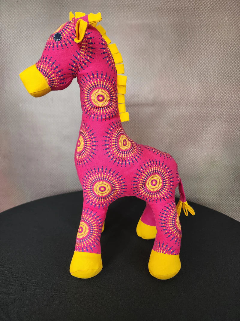 Lily Giraffe Shweshwe Soft Toy