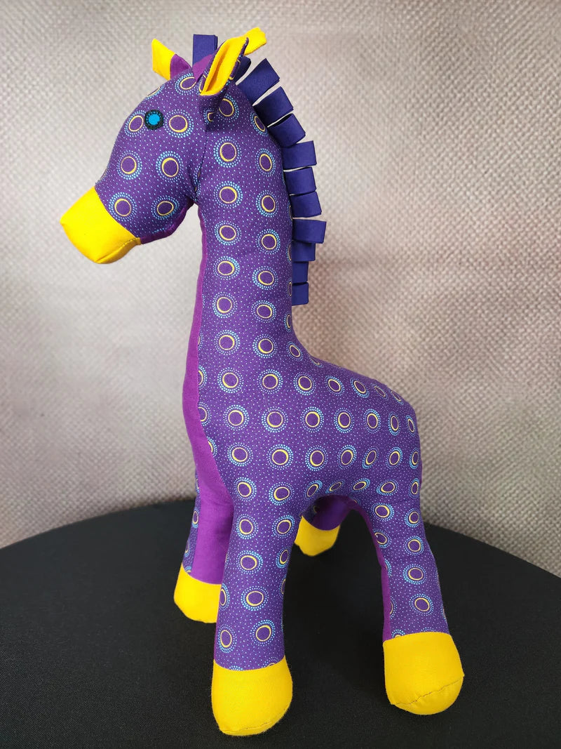 Lily Giraffe Shweshwe Soft Toy
