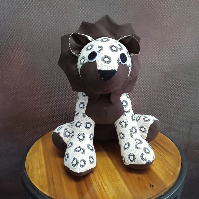 Tau Lion Shweshwe Soft Toy