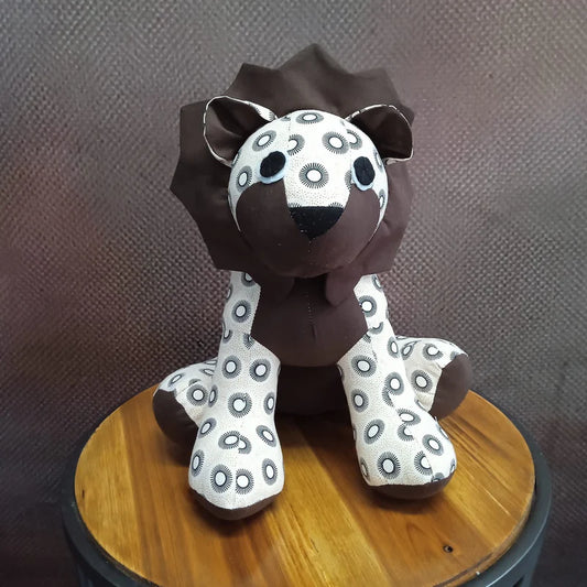 Tau Lion Shweshwe Soft Toy