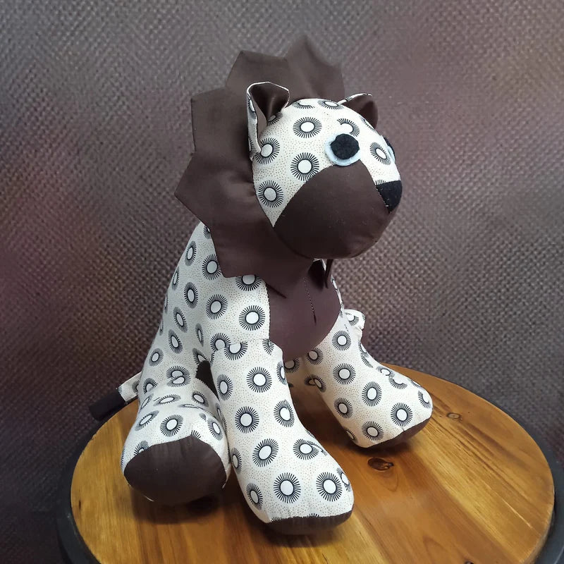 Tau Lion Shweshwe Soft Toy