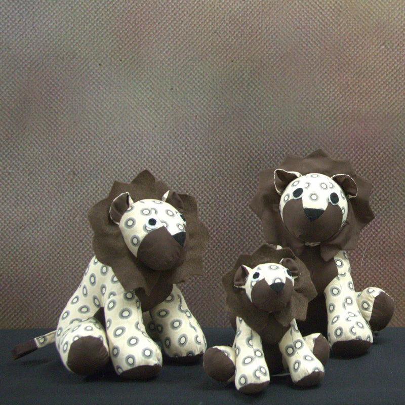 Tau Lion Shweshwe Soft Toy