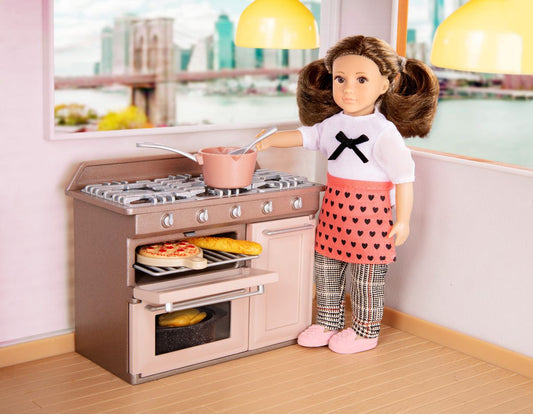 Lori Dolls - Cornelia (15 cm Fashion Doll with Stove & Cooking Accessories)