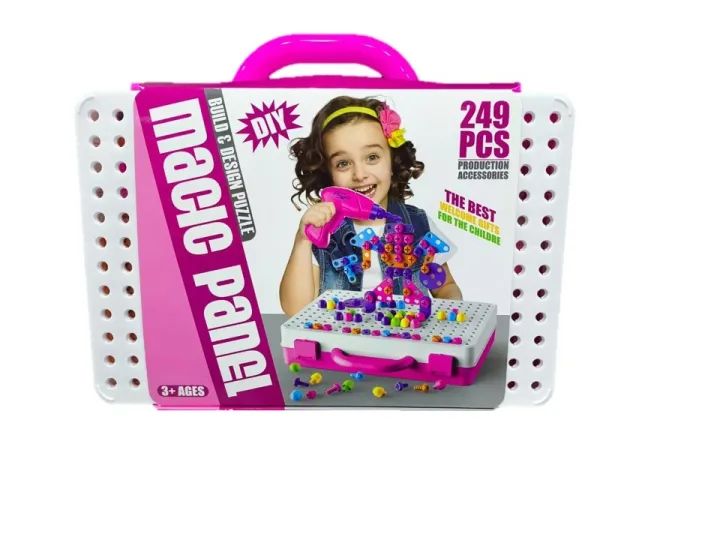 Magic Panel 24 Pieces DIY Drill Building Set – Creative Construction P ...