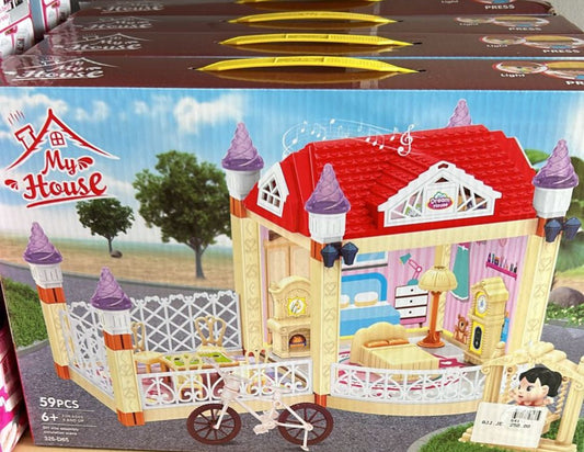 Miniature Play House (56 Piece)