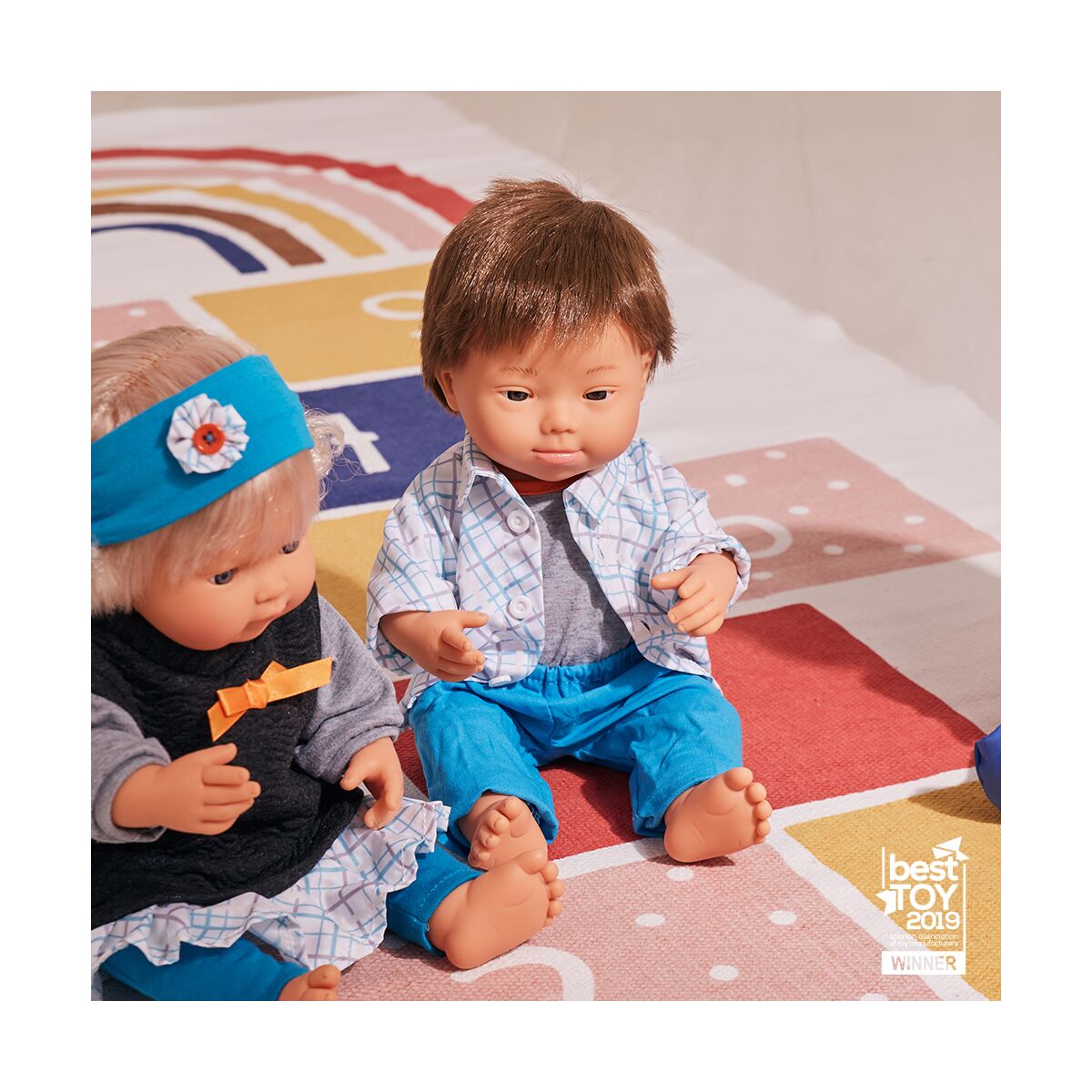 Caucasian Down Syndrome Boy Doll (38cm)