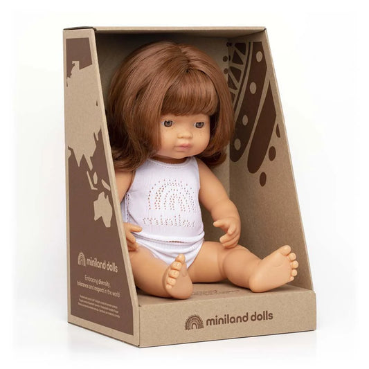 Caucasian Red-Haired Girl Doll (38cm)
