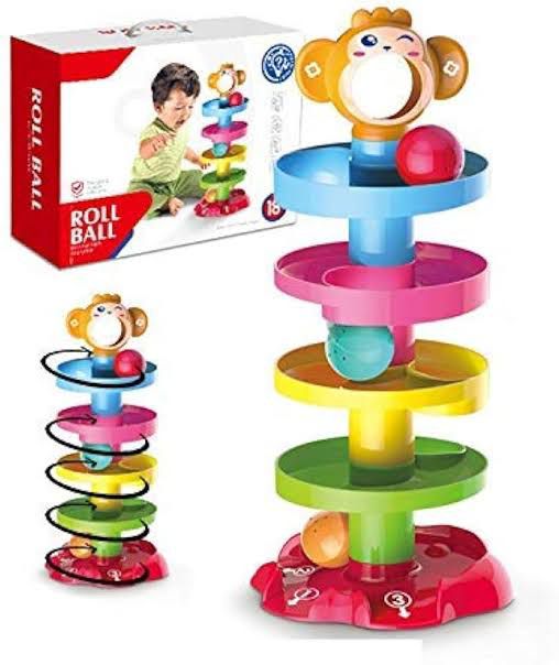 Monkey Ball Drop Ramp Toy