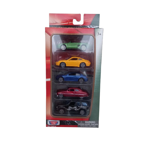 Motormax 1:64 Diecast Cars (Pack of 5)