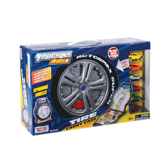Motormax Tyre Carry Case Vehicle Play Set